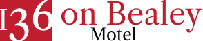 136 on Bealey Motel Logo